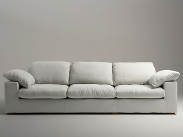 ITALO - Sectional 4 seater linen sofa by Mantellassi 1926 - view 3